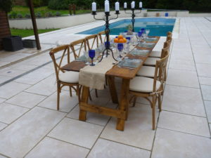 Poolside Chairs and Table